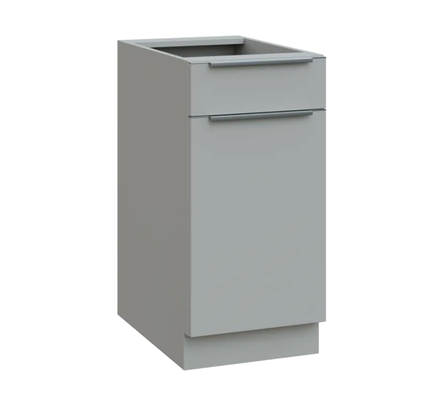 SIS - 4DZ spodní skříňka, 1-dveřová, 1-zásuvková, pravá, 870x400x600, šedá